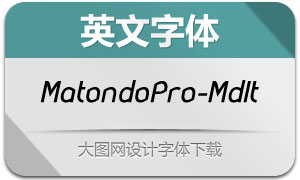 MatondoPro-MediumIt(Ӣ)