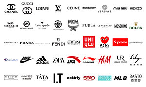 全球知名鞋服箱包企业标志LOGO设计PSD素材