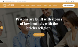 律师事务所等用途网站页面设计模板