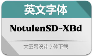 NotulenSerifDisplay-XBd(Ӣ)