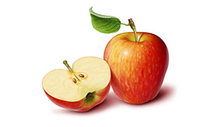 又香又甜的红苹果特写摄影高清图片