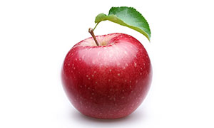 新鲜香甜口感红色苹果摄影高清图片
