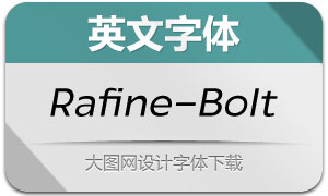 Rafine-BookItalic(英文字体)