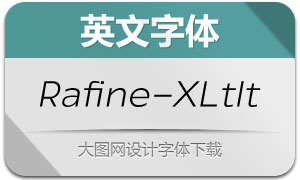 Rafine-ExtralightItalic(英文字体)