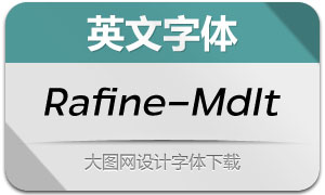 Rafine-MediumItalic(英文字体)