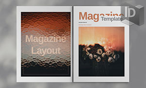 简洁风格多种用途杂志页面版式模板