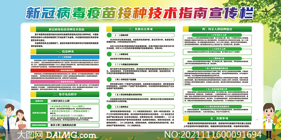 新冠疫苗宣传栏图片