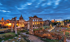 意大利古罗马广场遗迹摄影高清图片