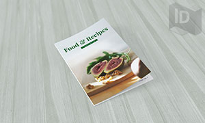 餐廳菜單食譜畫冊圖文排版設計模板
