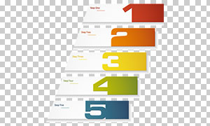 漸變色彩數(shù)字變形圖表元素免摳素材
