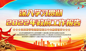 一圖讀懂2022年政府工作報(bào)告宣傳欄素材