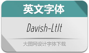 Davish-LightItalic(Ӣ)