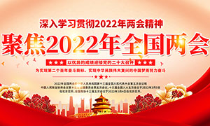 一圖讀懂2022年全國(guó)兩會(huì)政府工作報(bào)告展板設(shè)計(jì)