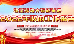 解讀2022年全國(guó)兩會(huì)政府工作報(bào)告宣傳展板