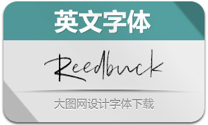 Reedbuck(英文字體)