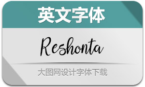 Reshonta(英文字體)
