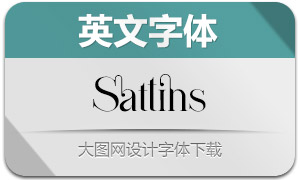 Sattins(英文字體)