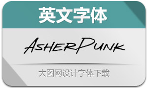 AsherPunk(英文字体)