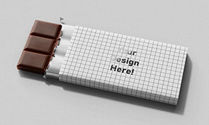 片狀的巧克力包裝樣機模板分層素材