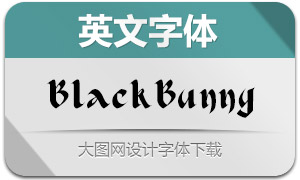BlackBunny(英文字体)