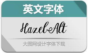 Hazel-Alt(英文字体)