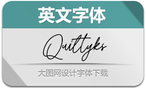Quiltyks(英文字體)