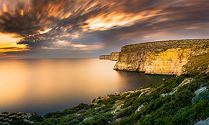 马耳他戈佐岛海岸风光摄影高清图片