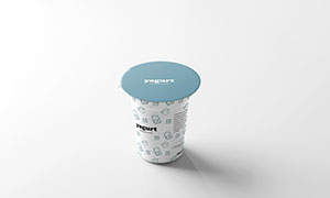酸奶包装图案展示效果样机模板素材