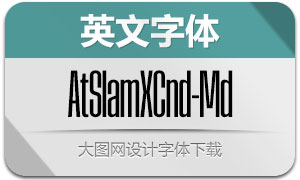 AtSlamXCnd-Medium(英文字体)