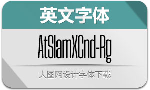 AtSlamXCnd-Regular(英文字体)