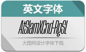 AtSlamXCnd-RgSlanted(英文字体)