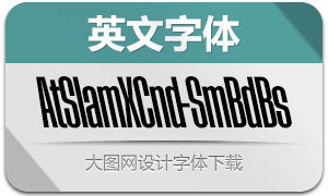 AtSlamXCnd-SemiboldBs(英文字体)
