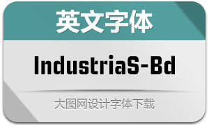 IndustriaSans-Bold(英文字体)