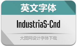 IndustriaSans-Cn(英文字体)