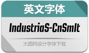 IndustriaSans-CndSemiIt(英文字体)