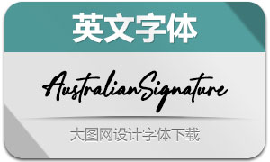 AustralianSignature(英文字體)