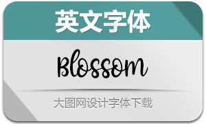 Blossom(英文字体)