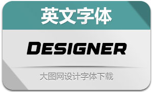 Designer(英文字體)