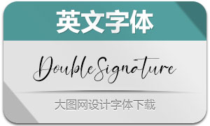 DoubleSignature(英文字体)