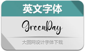 GreenDay(英文字体)
