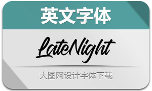 LateNight(英文字体)