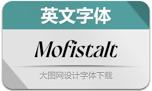 Mofista-Italic(英文字体)