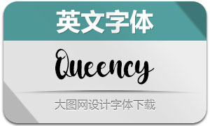 Queency(英文字體)