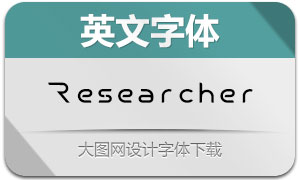 Researcher(英文字体)