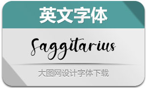 Saggitarius(英文字体)
