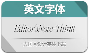 Editor'sNote-ThinItalic(Ӣ)