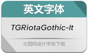 TGRiotaGothic-Italic(Ӣ)