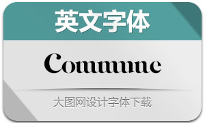 Commune(英文字体)