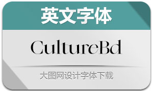 Culture-Bold(英文字体)
