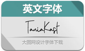 TaniaKast(英文字体)